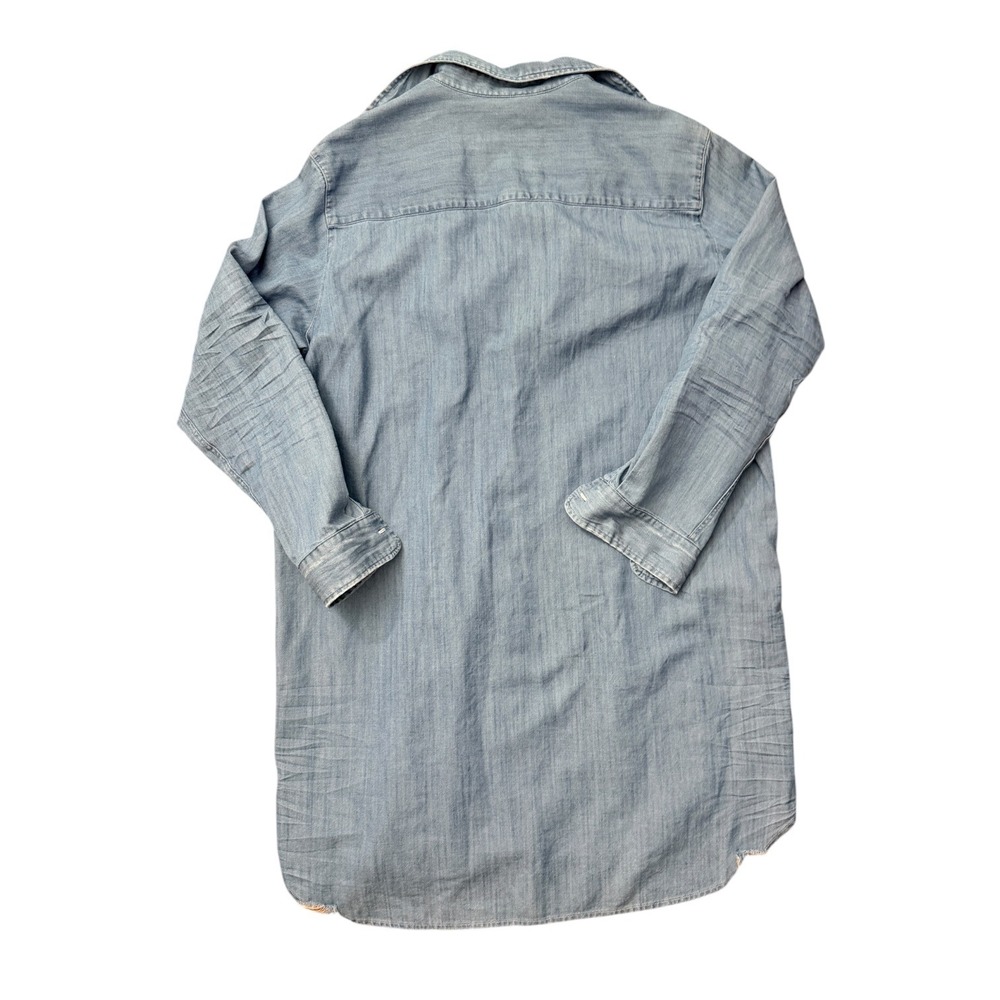 Frank & Eileen Shirt Dress Mary Denim Light Wash Blue Large - Picture 3 of 3